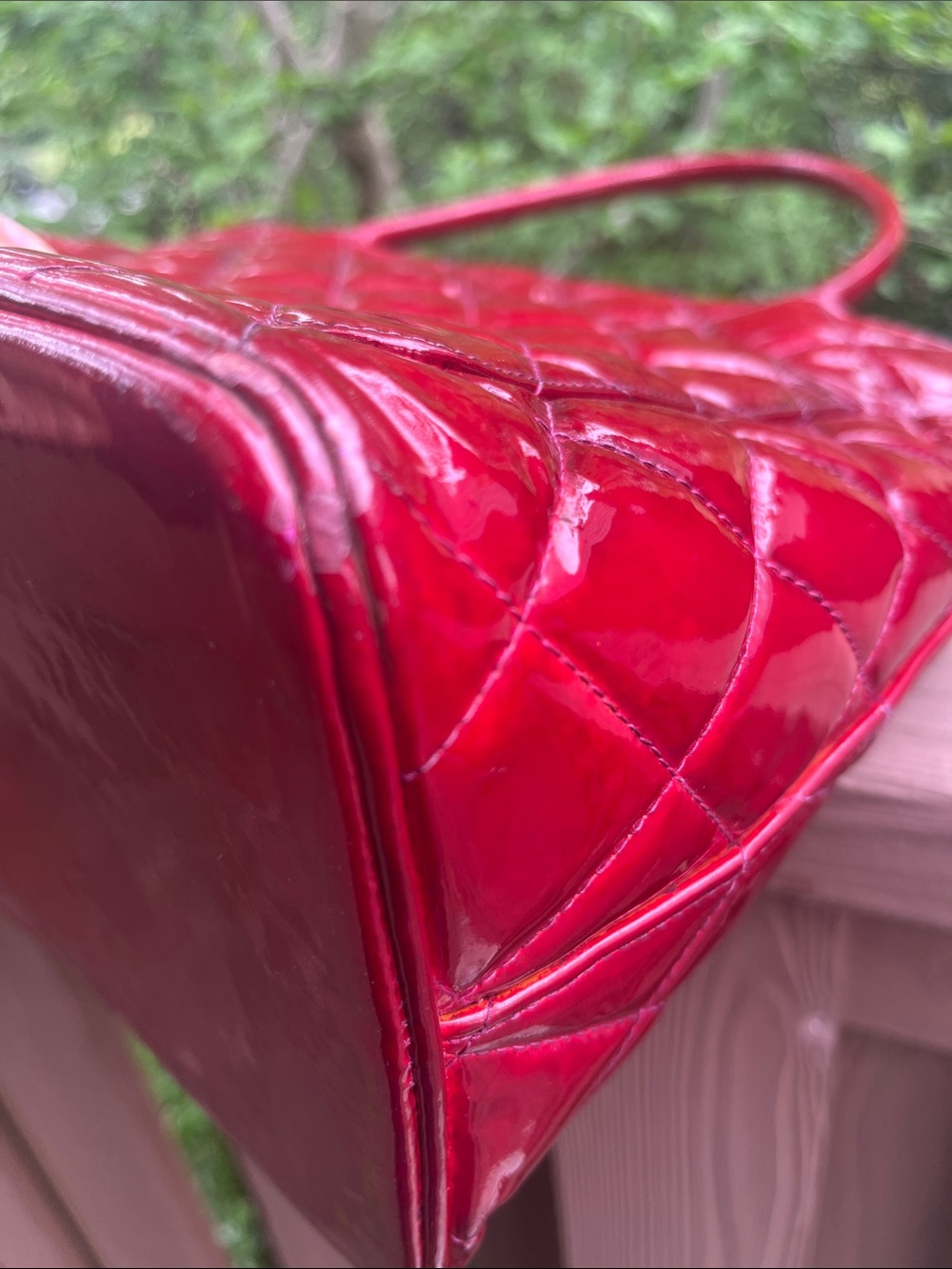 CHANEL Patent Medallion Tote custom dyed - Picture 13 of 17